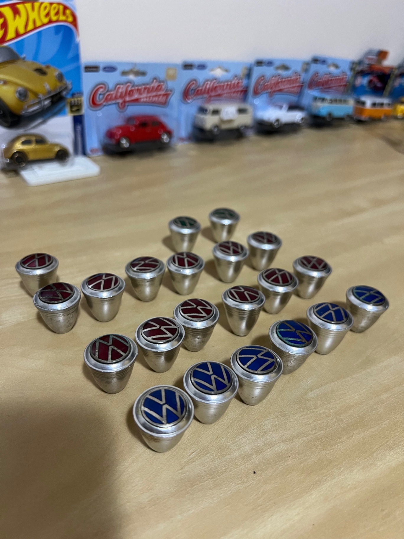 Botões Alumínio Acessório de Época VW Fusca — foto 3
