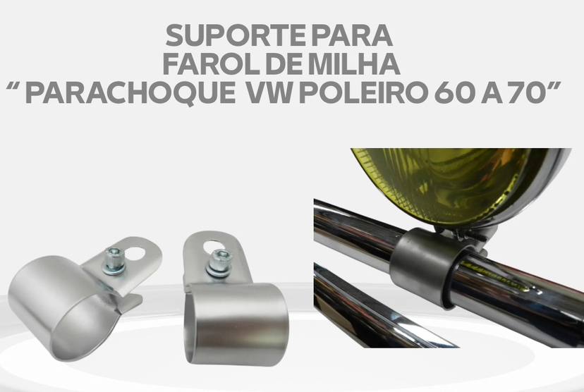 Suporte para farol de milha ( pára-choque poleiro fusca )