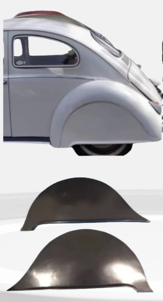 Saia para pára-lama Fusca (Fender Skirt)