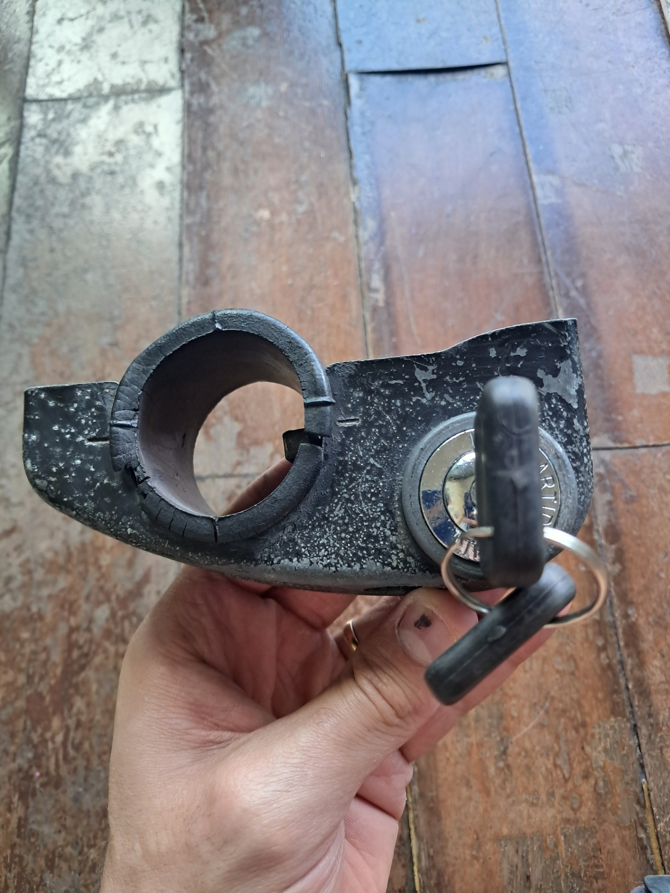 Trava de direção original Arteb Fusca — foto 3