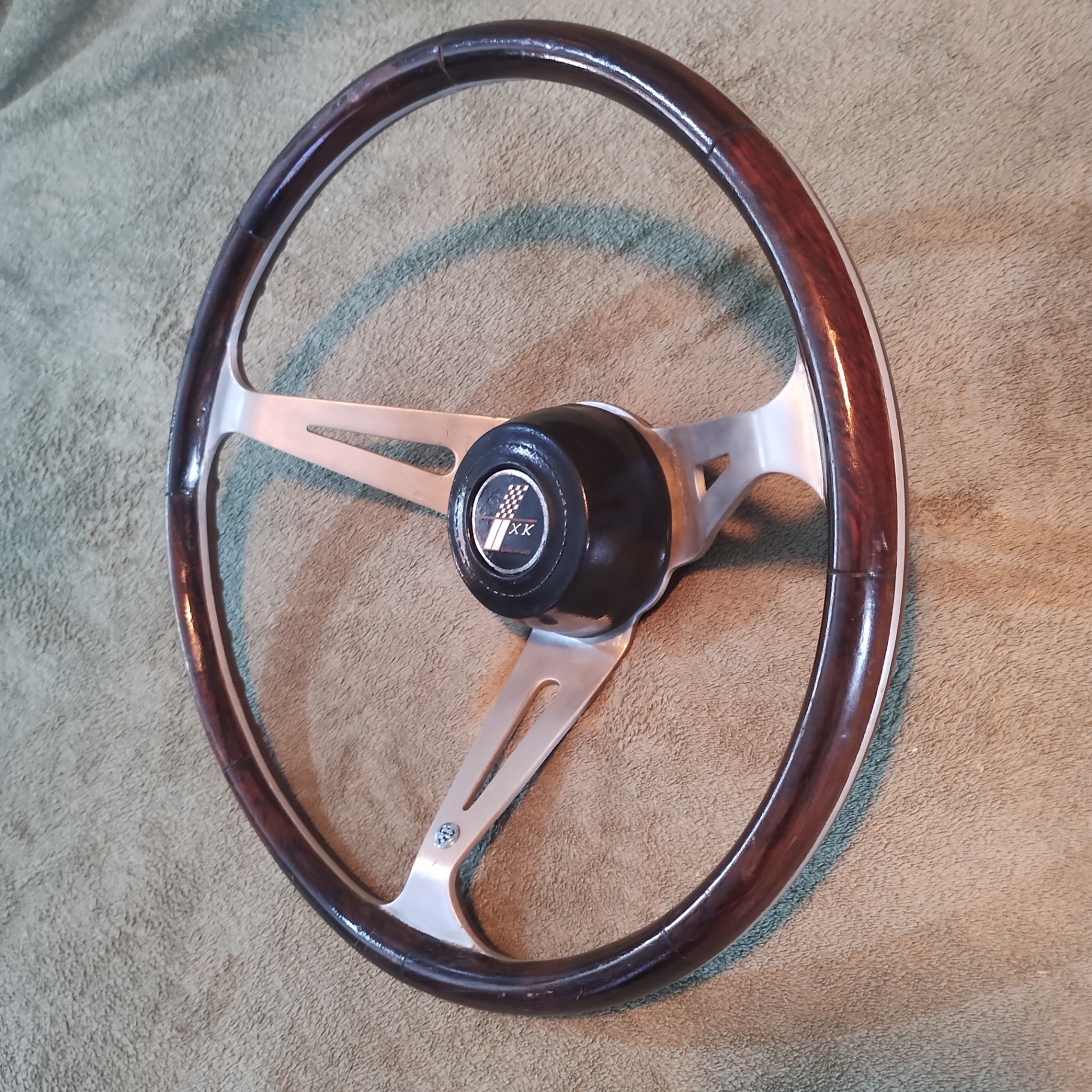 Volante Walrod XK 38cm madeira — foto 3