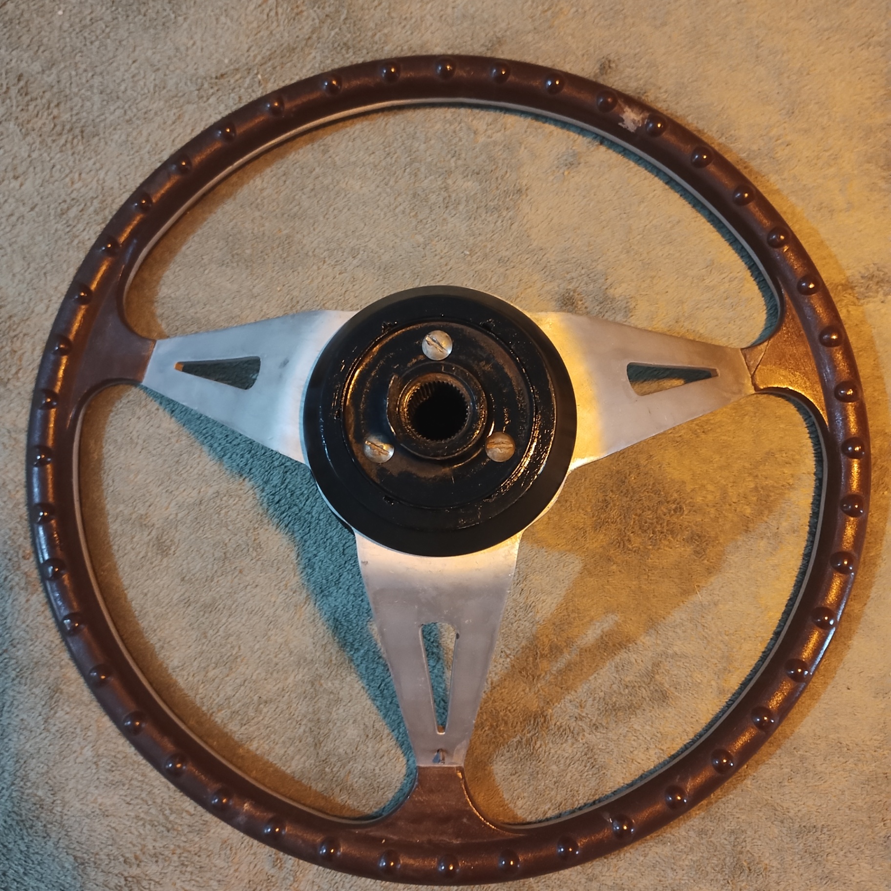 Volante Walrod XK 38cm madeira — foto 6