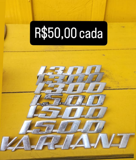 Emblemas traseiros Fusca originais